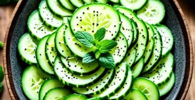 Cucumber Salad with Sesame Dressing