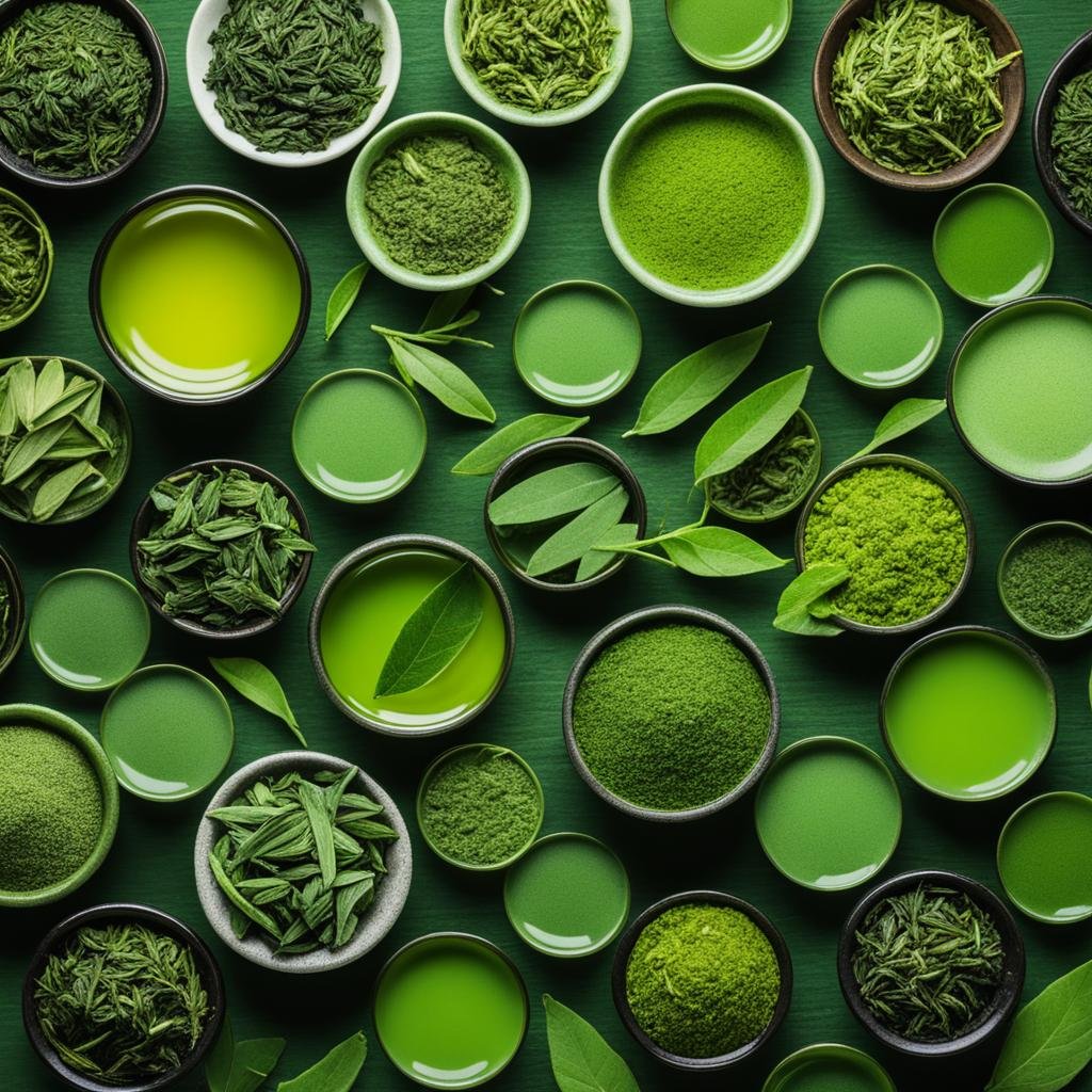 types of green tea